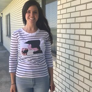 Guinness 3/4 length striped shirt FROM IRELAND!